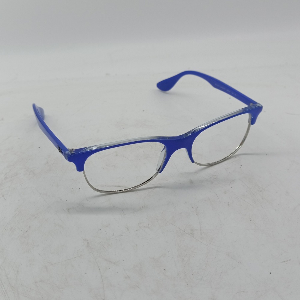Ray-Ban RB 4319 6409/76 Blue Silver Eyeglasses Frames 55-18-145 Italy 42
